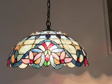 Load image into Gallery viewer, RADIANCE goods Victorian-Style 2 Light Inverted Ceiling Pendant 18" Shade