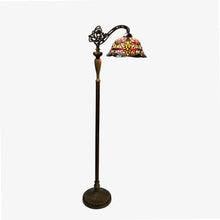 Load image into Gallery viewer, RADIANCE goods Victorian 1 Light Reading Floor Lamp 12" Shade