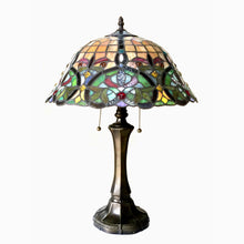 Load image into Gallery viewer, RADIANCE goods Tiffany-Style 2 Light Victorian Table Lamp 18" Shade