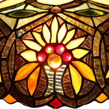 Load image into Gallery viewer, RADIANCE goods Floral-Style 2 Light Inverted Ceiling Pendant 18" Shade