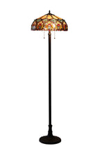 Load image into Gallery viewer, RADIANCE goods Floral 2 Light Floor Lamp 18" Shade