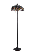 Load image into Gallery viewer, RADIANCE goods Floral 2 Light Floor Lamp 18" Shade