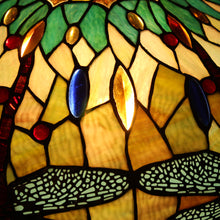 Load image into Gallery viewer, RADIANCE goods Tiffany-Style 2 Light Dragonfly Table Lamp 18" Shade