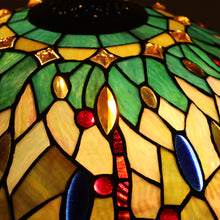 Load image into Gallery viewer, RADIANCE goods Tiffany-Style 2 Light Dragonfly Table Lamp 18" Shade
