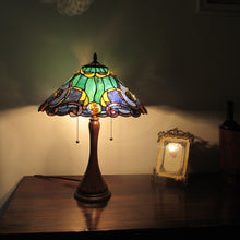 Load image into Gallery viewer, RADIANCE goods Tiffany-Style 2 Light Victorian Table Lamp 16" Shade