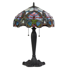 Load image into Gallery viewer, RADIANCE goods Tiffany-Style 2 Light Victorian Table Lamp 16" Shade