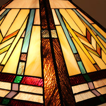 Load image into Gallery viewer, RADIANCE goods Tiffany-style 2 Light Mission Table Lamp 16" Shade