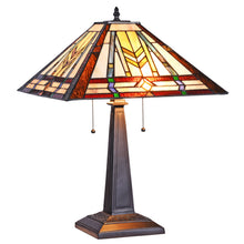 Load image into Gallery viewer, RADIANCE goods Tiffany-Style 2 Light Victorian Table Lamp 16" Wide