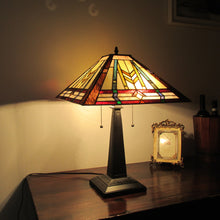 Load image into Gallery viewer, RADIANCE goods Tiffany-Style 2 Light Victorian Table Lamp 16" Wide
