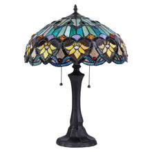 Load image into Gallery viewer, RADIANCE goods Tiffany-Style 2 Light Victorian Table Lamp 16" Shade