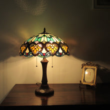 Load image into Gallery viewer, RADIANCE goods Tiffany-Style 2 Light Victorian Table Lamp 16" Shade