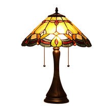 Load image into Gallery viewer, RADIANCE goods Tiffany-Style 2 Light Victorian Table Lamp 16" Shade
