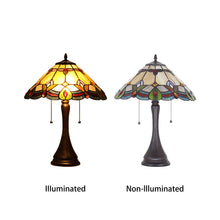 Load image into Gallery viewer, RADIANCE goods Tiffany-Style 2 Light Victorian Table Lamp 16" Shade