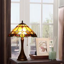 Load image into Gallery viewer, RADIANCE goods Tiffany-Style 2 Light Victorian Table Lamp 16" Shade