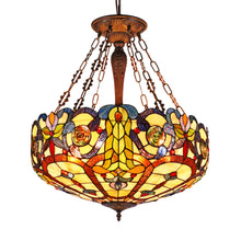 Load image into Gallery viewer, RADIANCE goods Victorian-Style 4 Light Inverted Ceiling Pendant 24" Shade