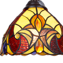 Load image into Gallery viewer, RADIANCE goods Victorian Tiffany-Syle Dark Bronze 1 Light Mini Pendant 8" Wide