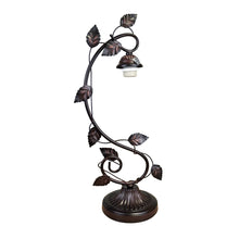 Load image into Gallery viewer, RADIANCE goods Victorian Tiffany-Syle Dark Bronze 1 Light Accent Table Lamp 8" Wide