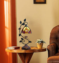 Load image into Gallery viewer, RADIANCE goods Victorian Tiffany-Syle Dark Bronze 1 Light Accent Table Lamp 8" Wide