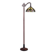 Load image into Gallery viewer, RADIANCE goods Victorian-Style Dark Bronze 1-Light Reading Floor Lamp 11" Shade