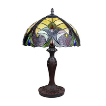 Load image into Gallery viewer, RADIANCE goods Victorian-Style Dark Bronze 1-Light Accent Table Lamp 12" Shade