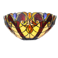 Load image into Gallery viewer, RADIANCE goods Victorian Tiffany-Syle Dark Bronze 1 Light Wall Sconce 12" Wide