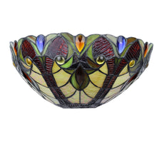 Load image into Gallery viewer, RADIANCE goods Victorian Tiffany-Syle Dark Bronze 1 Light Wall Sconce 12" Wide