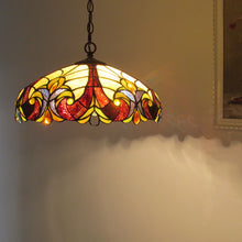 Load image into Gallery viewer, RADIANCE goods Tiffany-style 2 Light Hanging Pendant Fixture 18" Shade