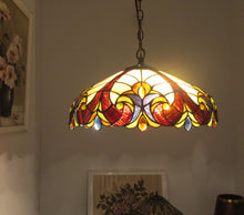 Load image into Gallery viewer, RADIANCE goods Tiffany-style 2 Light Hanging Pendant Fixture 18" Shade