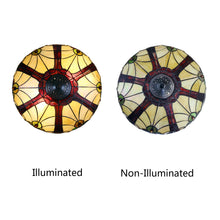 Load image into Gallery viewer, RADIANCE goods Victorian Tiffany-Style Dark Bronze 2 Light Table Lamp 18" Wide