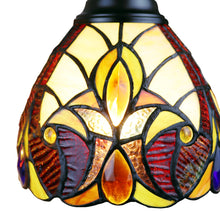 Load image into Gallery viewer, RADIANCE goods Victorian Tiffany-Style Dark Bronze 5 Light Large Chandelier 24" Wide