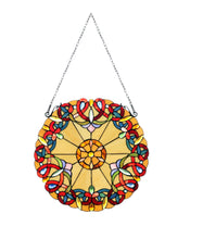 Load image into Gallery viewer, RADIANCE goods Tiffany Victorian-Style Stained Glass Window Panel 20" Height
