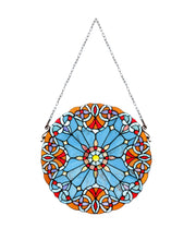 Load image into Gallery viewer, RADIANCE goods Tiffany-style Victorian Stained Glass Window Panel 20" Height