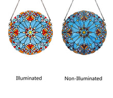 Load image into Gallery viewer, RADIANCE goods Tiffany-style Victorian Stained Glass Window Panel 20" Height
