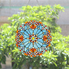 Load image into Gallery viewer, RADIANCE goods Tiffany-style Victorian Stained Glass Window Panel 20" Height