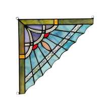 Load image into Gallery viewer, RADIANCE goods Mission Stained Glass Window Panel 9.8"x9.8"