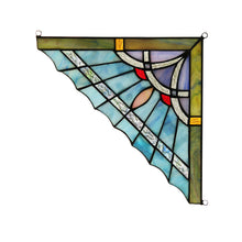 Load image into Gallery viewer, RADIANCE goods Mission Stained Glass Window Panel 9.8"x9.8"