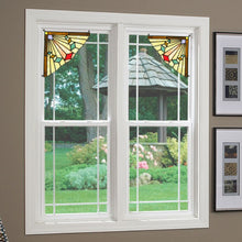 Load image into Gallery viewer, RADIANCE goods 2 Pieces Mission Stained Glass Window Panel 8"x8"