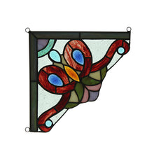 Load image into Gallery viewer, RADIANCE goods Victorian Stained Glass Window Panel 8"x8"