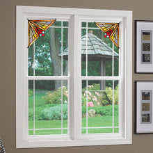 Load image into Gallery viewer, RADIANCE goods Mission Stained Glass Window Panel 8"x8"