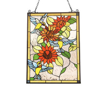 Load image into Gallery viewer, RADIANCE goods Animal Stained Glass Window Panel 24.6"x17.7"
