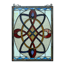 Load image into Gallery viewer, RADIANCE goods Victorian Stained Glass Window Panel 24.6"x17.7"