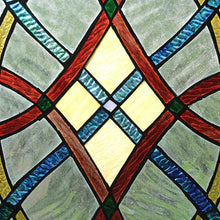 Load image into Gallery viewer, RADIANCE goods Victorian Stained Glass Window Panel 24.6"x17.7"