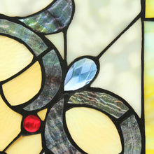 Load image into Gallery viewer, RADIANCE goods Victorian Stained Glass Window Panel 24.6"x17.7"