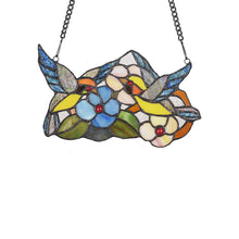 Load image into Gallery viewer, RADIANCE goods Animal Stained Glass Window Panel 9.1"x5.4"