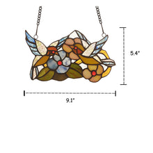 Load image into Gallery viewer, RADIANCE goods Animal Stained Glass Window Panel 9.1"x5.4"