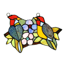 Load image into Gallery viewer, RADIANCE goods Animal Stained Glass Window Panel 9.1"x6.5"