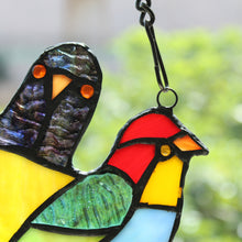 Load image into Gallery viewer, RADIANCE goods Animal Stained Glass Window Panel 8"x6.1"