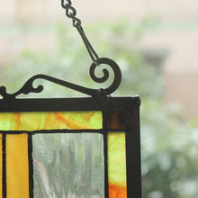 Load image into Gallery viewer, RADIANCE goods Mission Stained Glass Window Panel 24.6"x17.7"