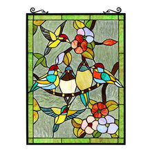 Load image into Gallery viewer, RADIANCE goods Animal Stained Glass Window Panel 18"x25"