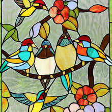 Load image into Gallery viewer, RADIANCE goods Animal Stained Glass Window Panel 18"x25"